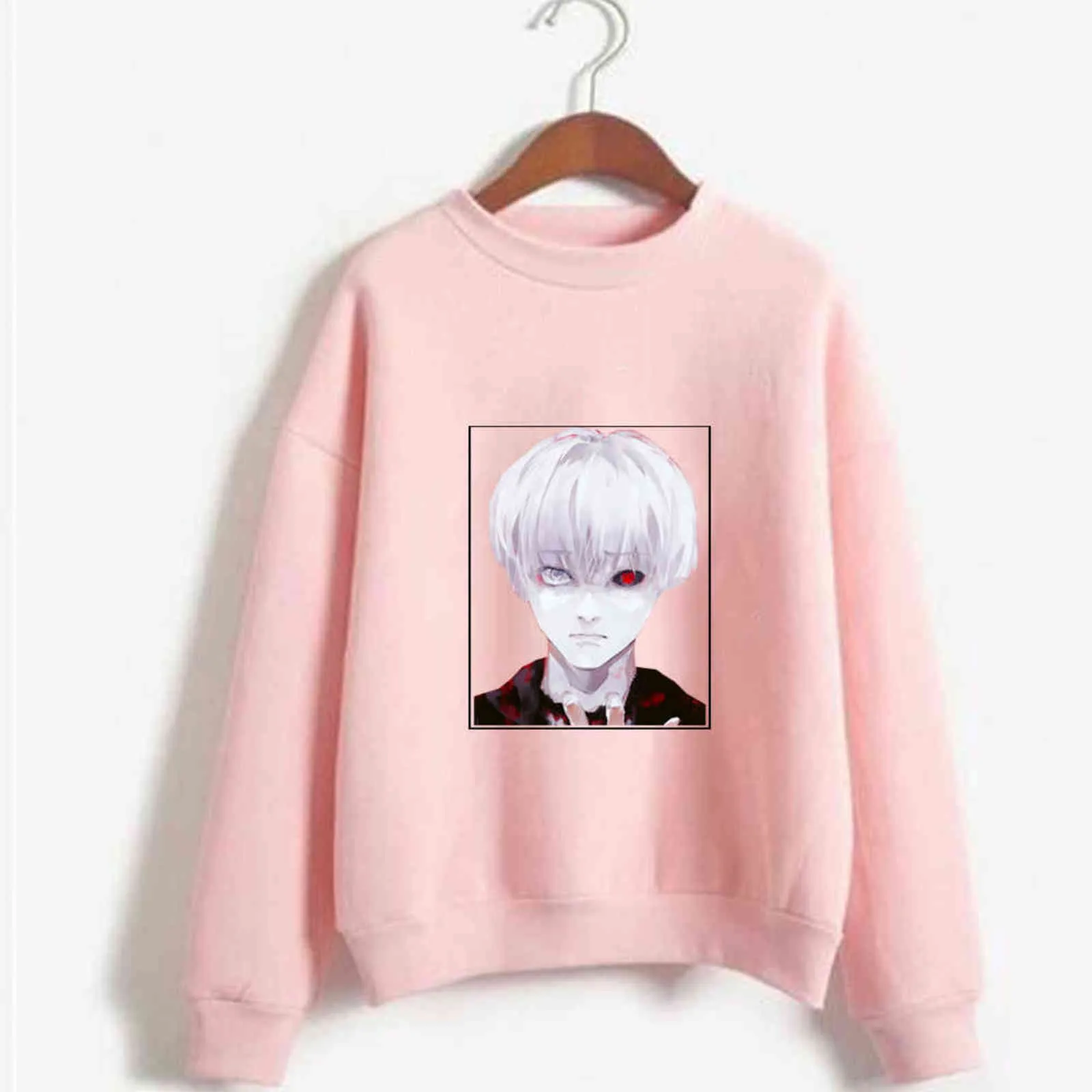 Tokyo Ghoul Felpa con cappuccio moda manica lunga inverno maschio e femmina Y211118