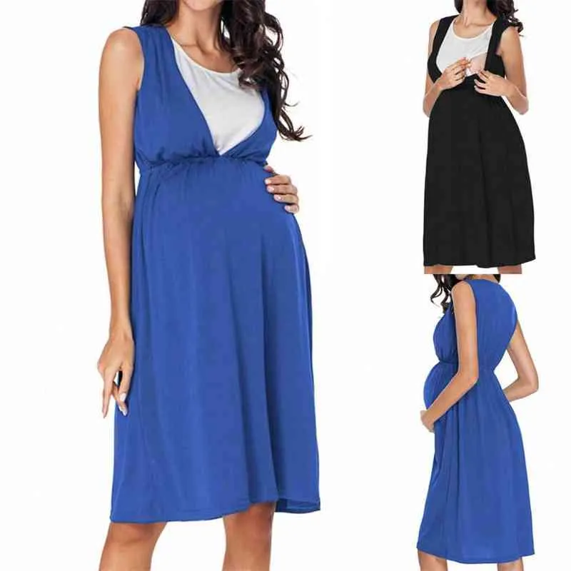 maternidade mulheres vestido gravidez vestidos mama roupas lisonjeiras lado ruching colher pescoço grávida mulheres roupas g220309