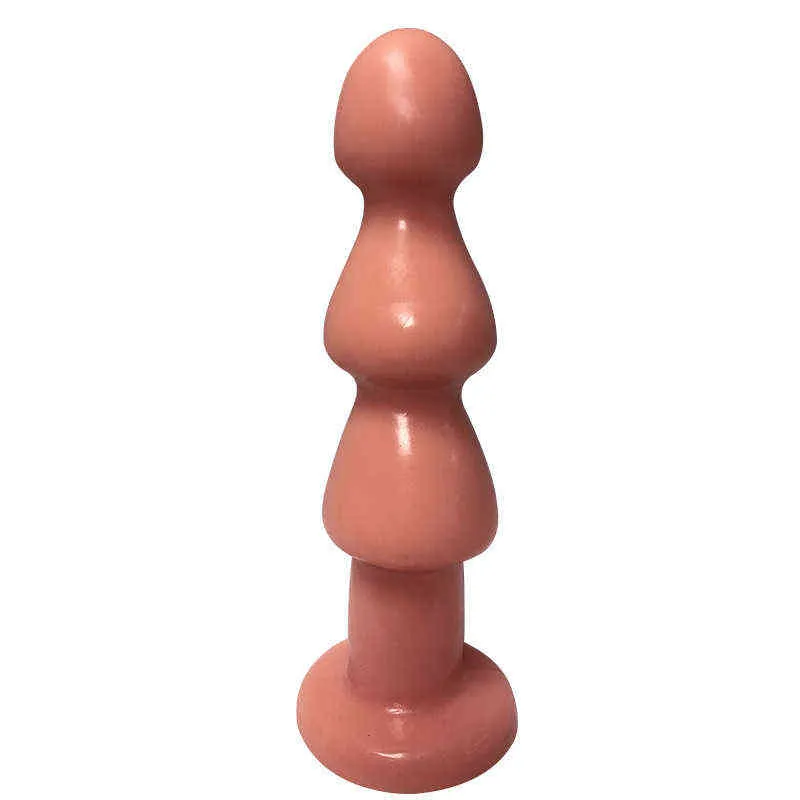 NXY Dildos Anal Toys Large Pagoda Plug for Men and Women Masturbation Device Backyard Pull Bead Chrysanthemum Massage Fun Expansion Adult Products 0225