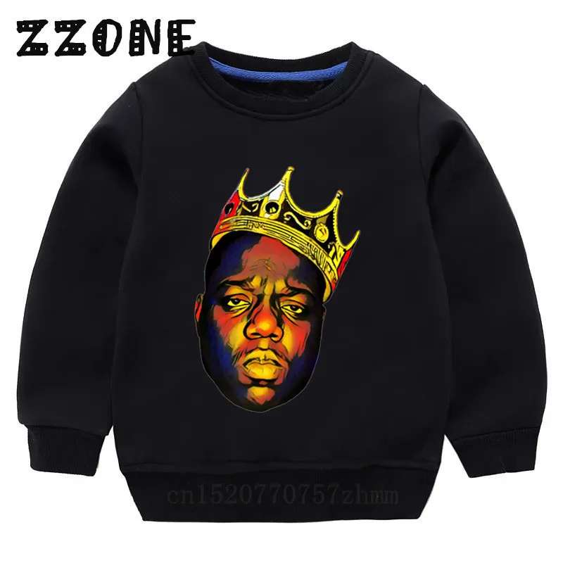 Dzieci039s Biggie Hoodies Dzieci Notoryczne duże bluzy dziecięce bawełnę pullover tops dziewczęta chłopcy jesienne ubrania 456 2011264395487