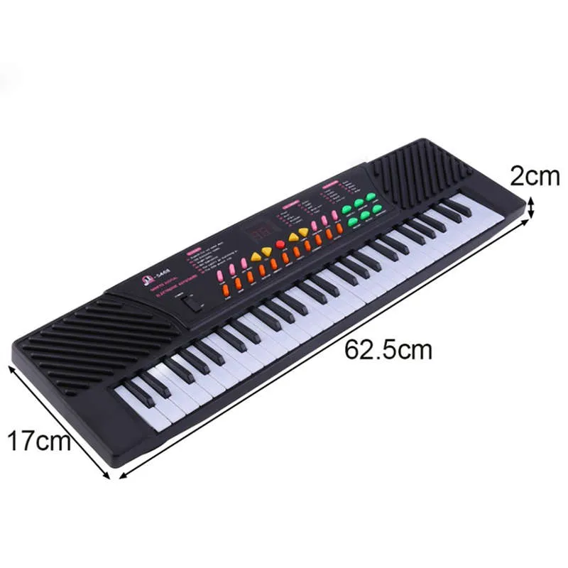 Pianoforte con tastiera elettronica a 54 tasti con effetti sonori portatile bambini PrincipiantiUs Plus8829379