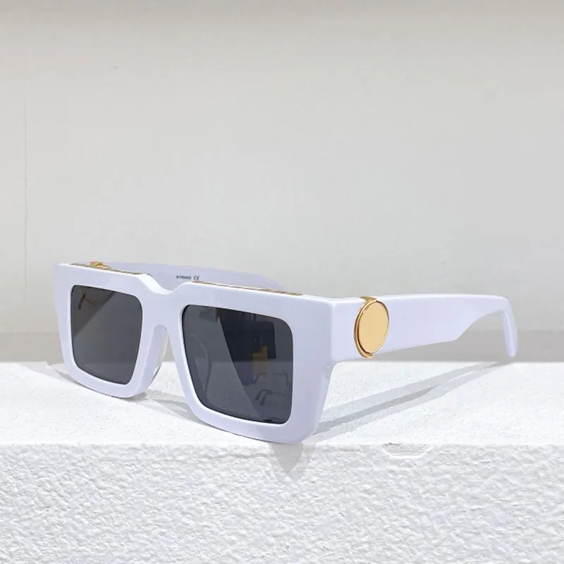 Designer Solglasögon Classic Fashion Wide Plate Temple Z1447 Retro Black Frame Luxury Men Glasögon UV400 Solglasögon för kvinnor med O2256
