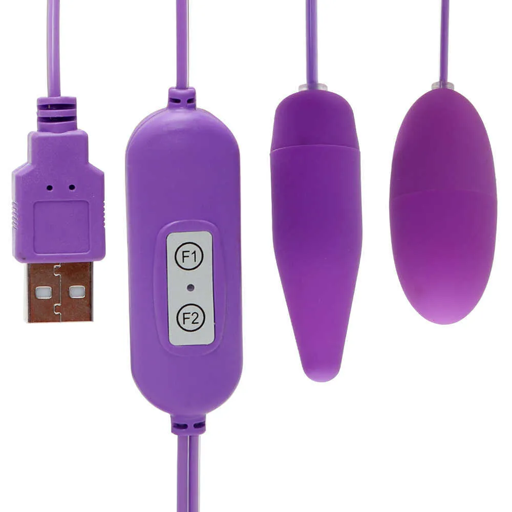 Aggiornamento degli articoli massaggi Giocattoli sexy donne femminili 12 Frequenza Prodotto adulti Vibratori USB multivelocità 2 forme Uova vibranti Dildo realistico