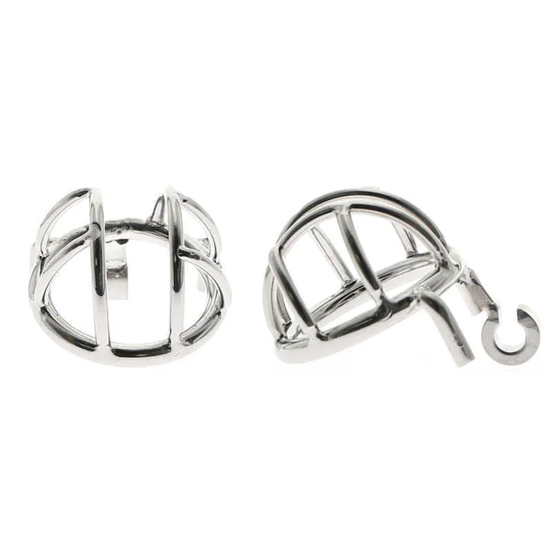 Super Small Male Chastity Device Stainless Steel Chastity Cage With arc-shaped Cock Ring BDSM toys Bondage Fetish cock toys P0827