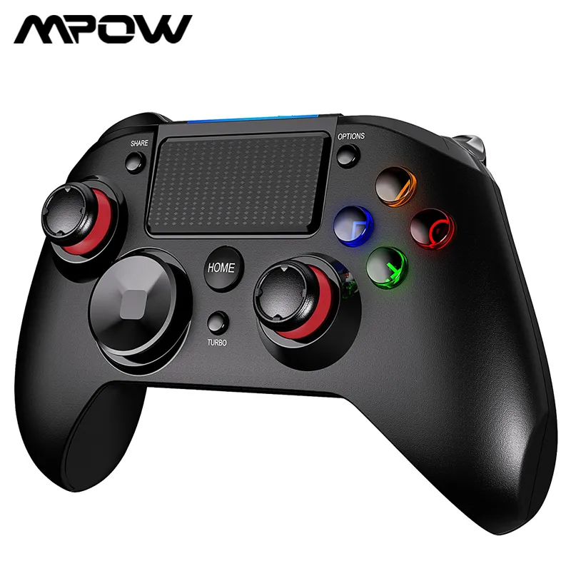 Upgraded  Joystick Gamepad Wireless Game Controller for PS4PS3 Multiple Trigger Vibration for Mobile Phone PC TV Box Holder (2)
