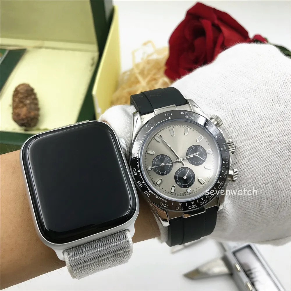 40 мм резиновые серии мужские спортивные часы мужские рабочие функции автоматические механические часы для подарка Relojes оригинальная коробка Fastest Sh321x
