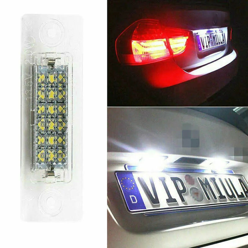 2 pièces voiture LED plaque d'immatriculation lumières lampe pour VW Transporter T5 Multivan Caravelle Eurovan Passat Caddy Touran voiture de Golf