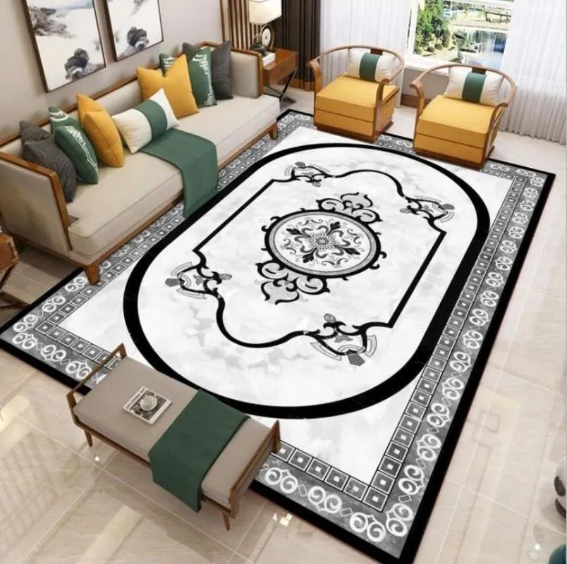 Teppiche im europäischen Stil, persische Kunst, Bereich Teppich für Wohnzimmer, rutschfest, Küche, Schlafzimmer, Bodenmatte, Outdoor, Salon, Heimdekoration228z