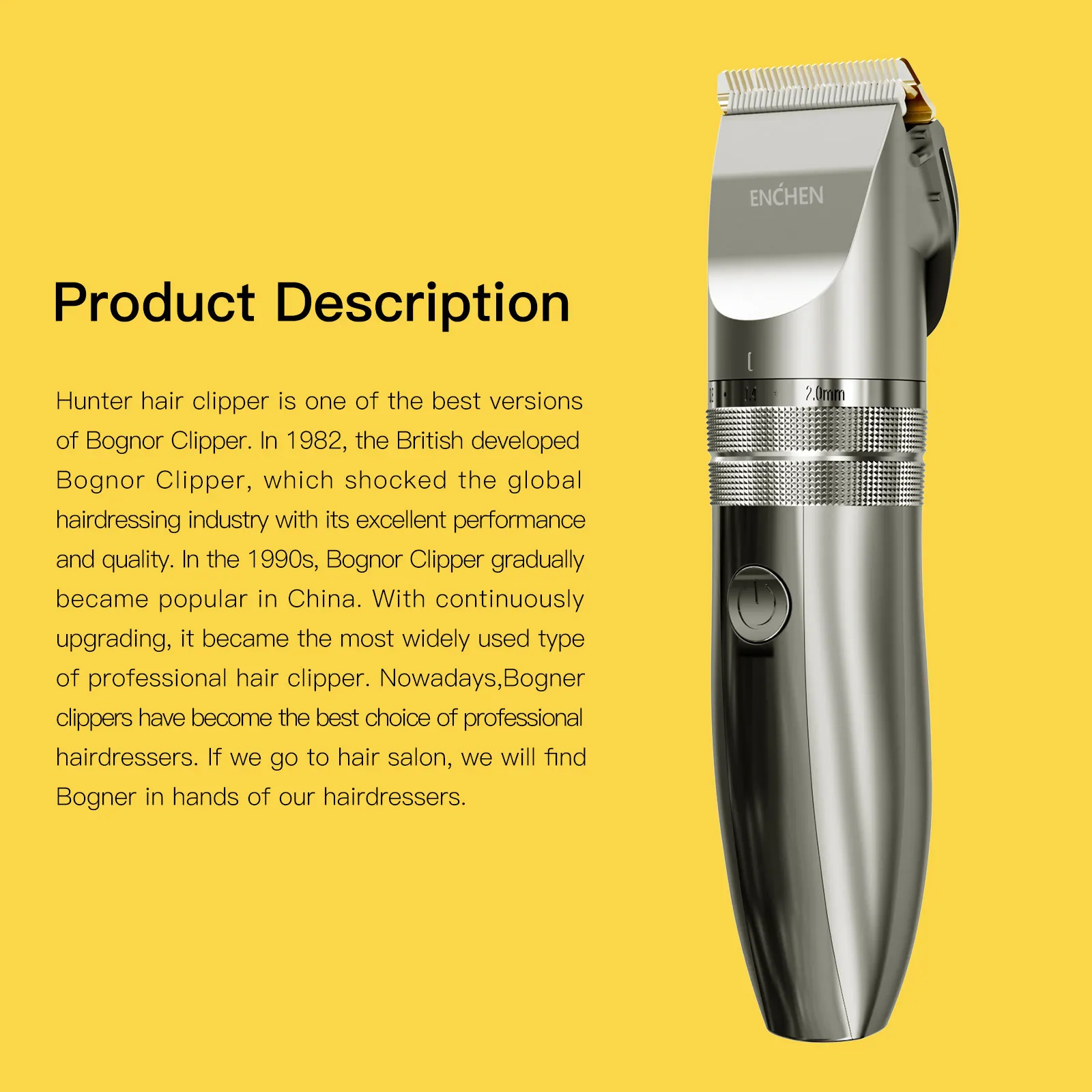 Xiaomi ENCHEN Hunter USB Professional Electric Hair Clippers Trimmers For Men Rechargeable Hair Cutter For KidsElder2319306