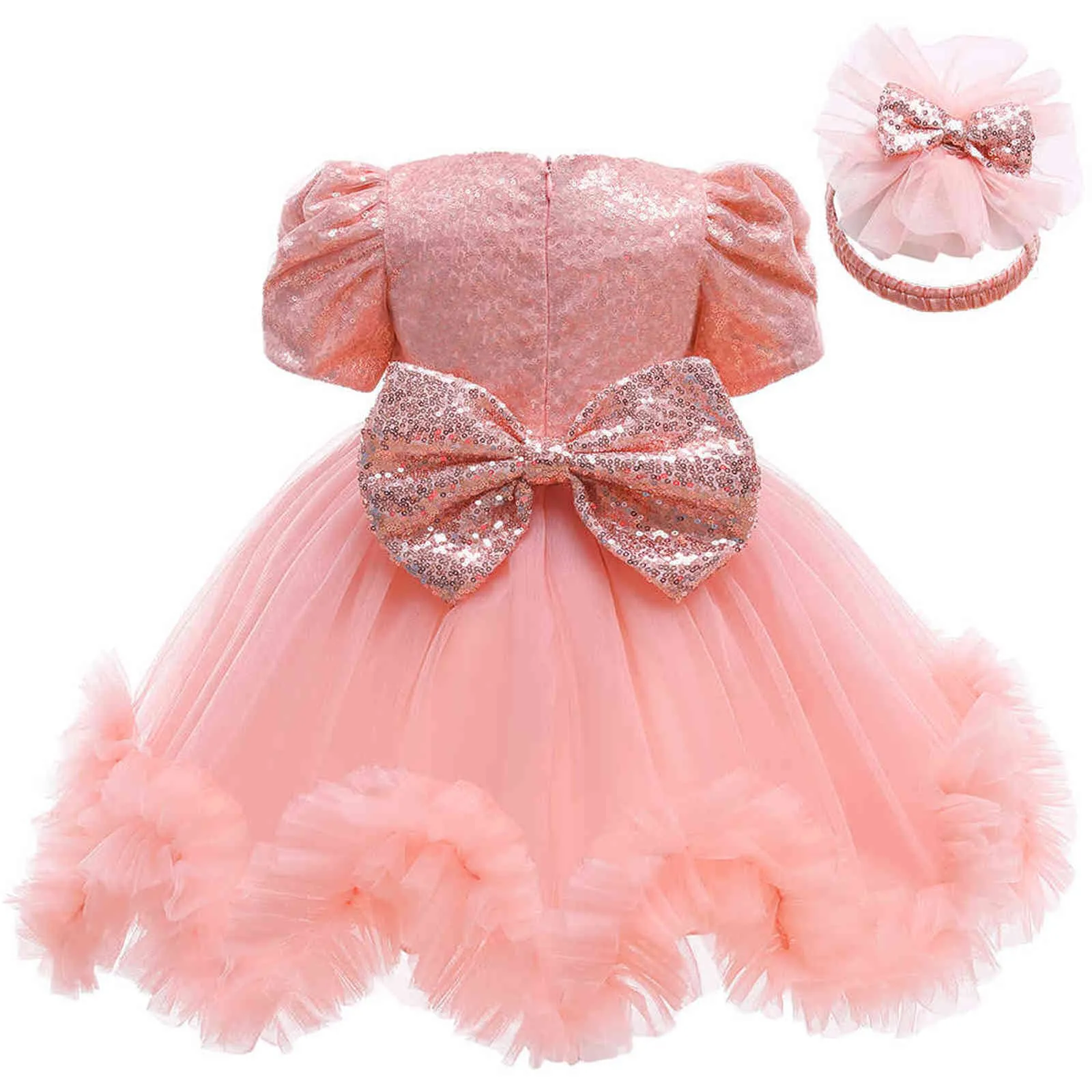 LZH Infant Christmas Dresses For Baby Girls Lace Princess Dress Baby 1st Year Birthday Dress Baptism Party Dress Newborn Clothes G1129
