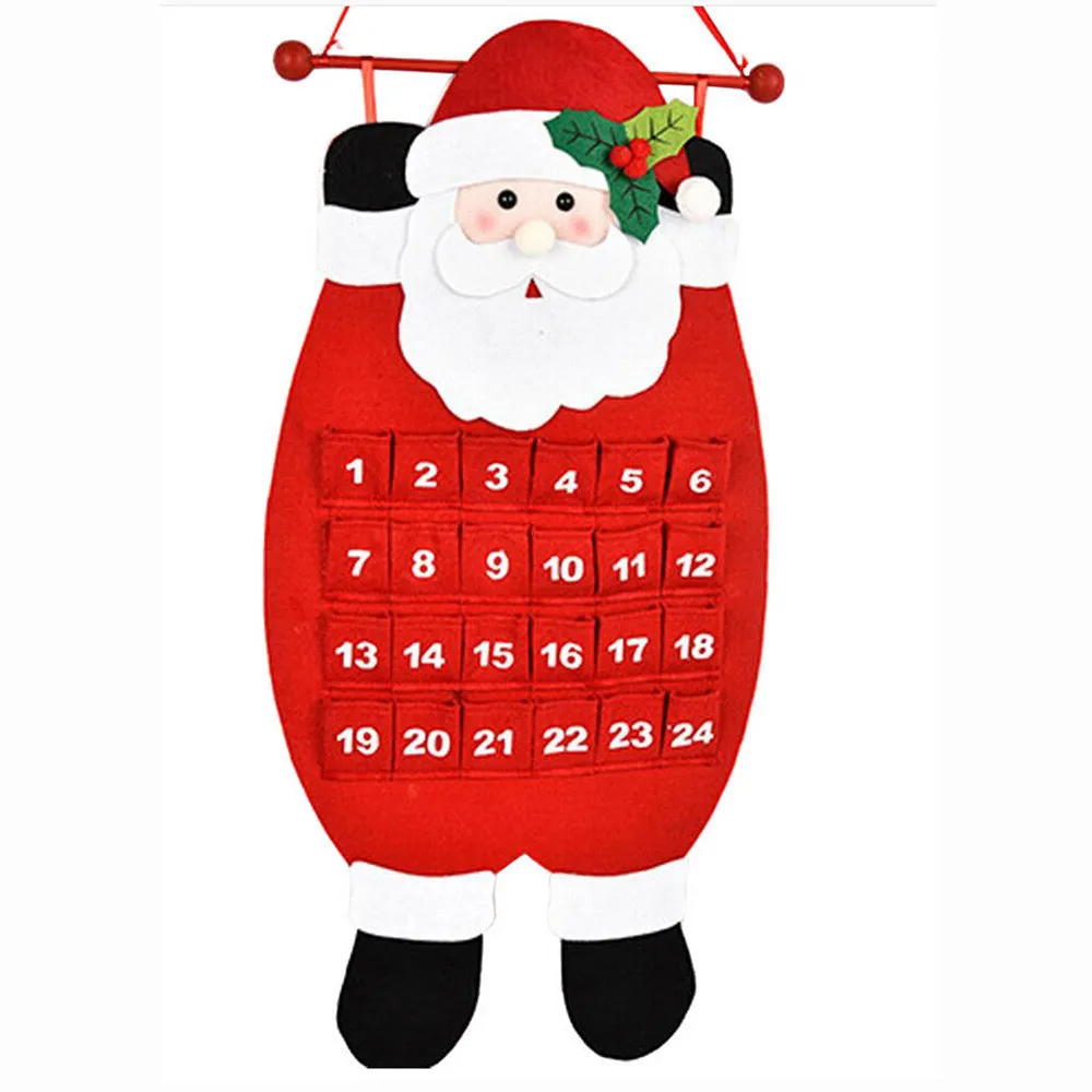 クリスマスアドベントカレンダーサンタクロース雪だるまハンギングカレンダー2021クリスマスカウントダウンカレンダークリスマスデコレーションT200909の装飾