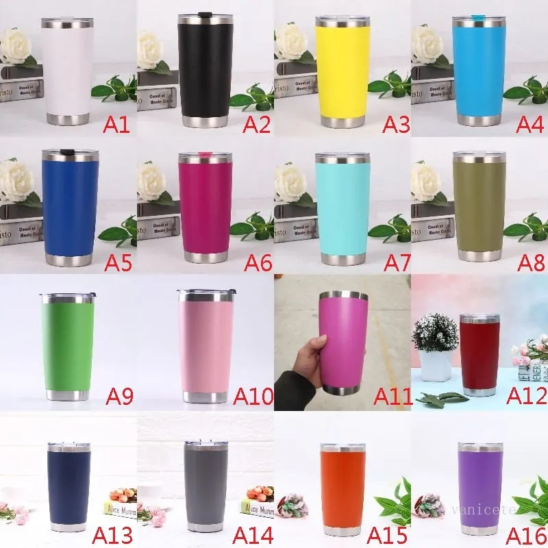 Tumblers de aço inoxidável canecas de parede dupla vácuo grande capacidade de desporto Capas de viagem Copa de viagem Mar Enviando T9i001186