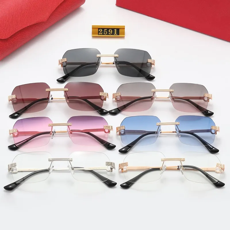 Óculos de sol comerciais Men Mank Frame Optical Mulheres Decoração em forma de C Eyeglasses de moda UV de estilo Anti-azul