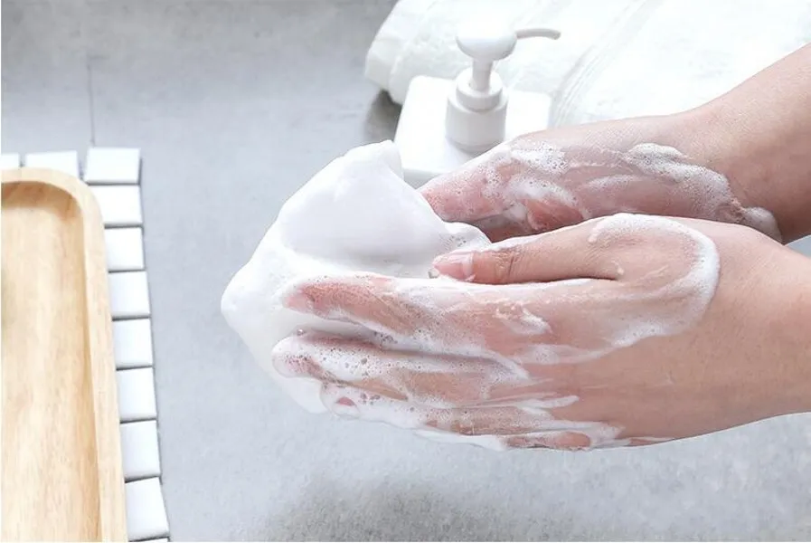 Сделать пузырьки сетевой мыло Saver Sack Mesh Soap Moad Moad Soard Sage Sack Держатель для ванной комнаты 9179037