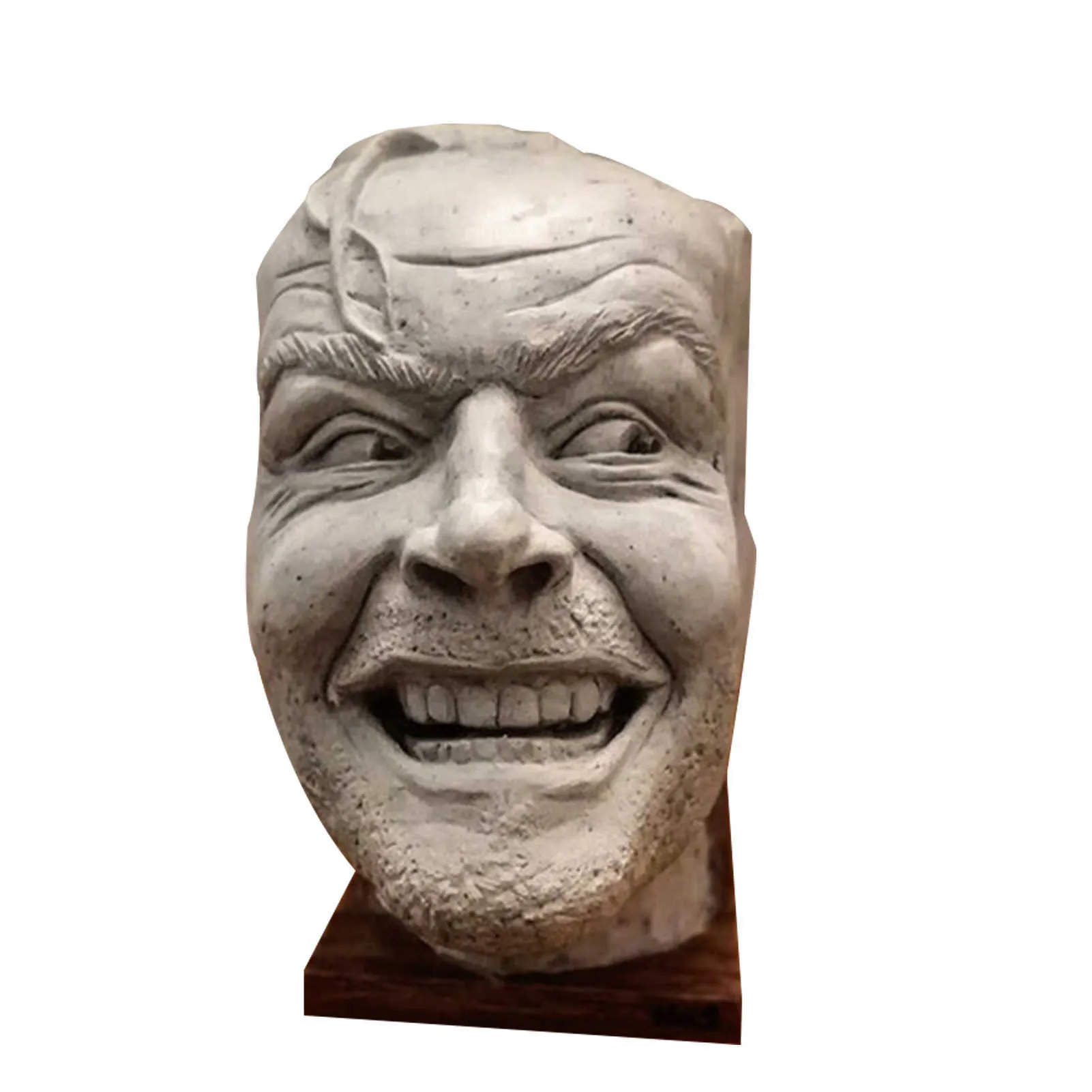 Sculpture Of The Shining Bookend Library Heres Johnny Sculpture Resin Desktop Ornament Book Shelf MUMR999 210811