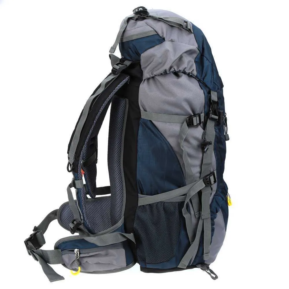 Lixada 50L Impermeabile Sport All'aria Aperta Trekking Trekking Campeggio Zaino Da Viaggio Pacchetto Alpinismo Arrampicata Zaino Copertura Antipioggia Y0721