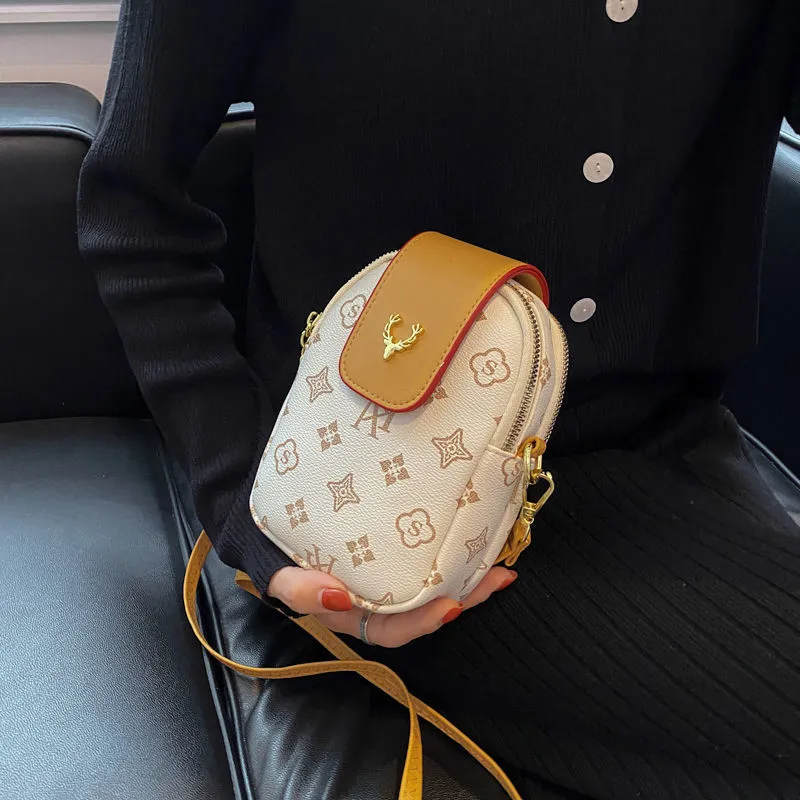 Ежедневная сумка Интернет знаменитость маленький мобильный телефон сумка женщин высокого класса 2021 новая мода модный корейский стиль все совпадает в западный стиль шоу