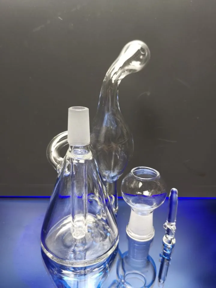 Glass Bong Water Pipes Pyrex Hookah Oil Rigs Röker Mini Bongs Thick Heady Recycler Rig Zeusart Shop