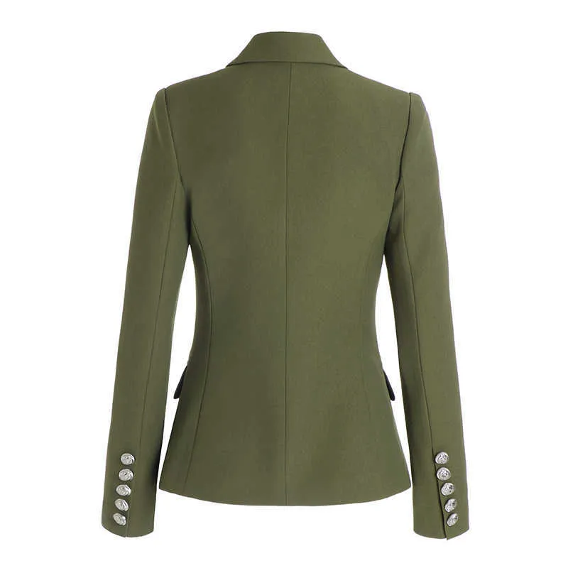 HarleyFashion Design classique européen Ameircan Army Green Blazers Slim Casual Haute Qualité Vestes d'extérieur 211019