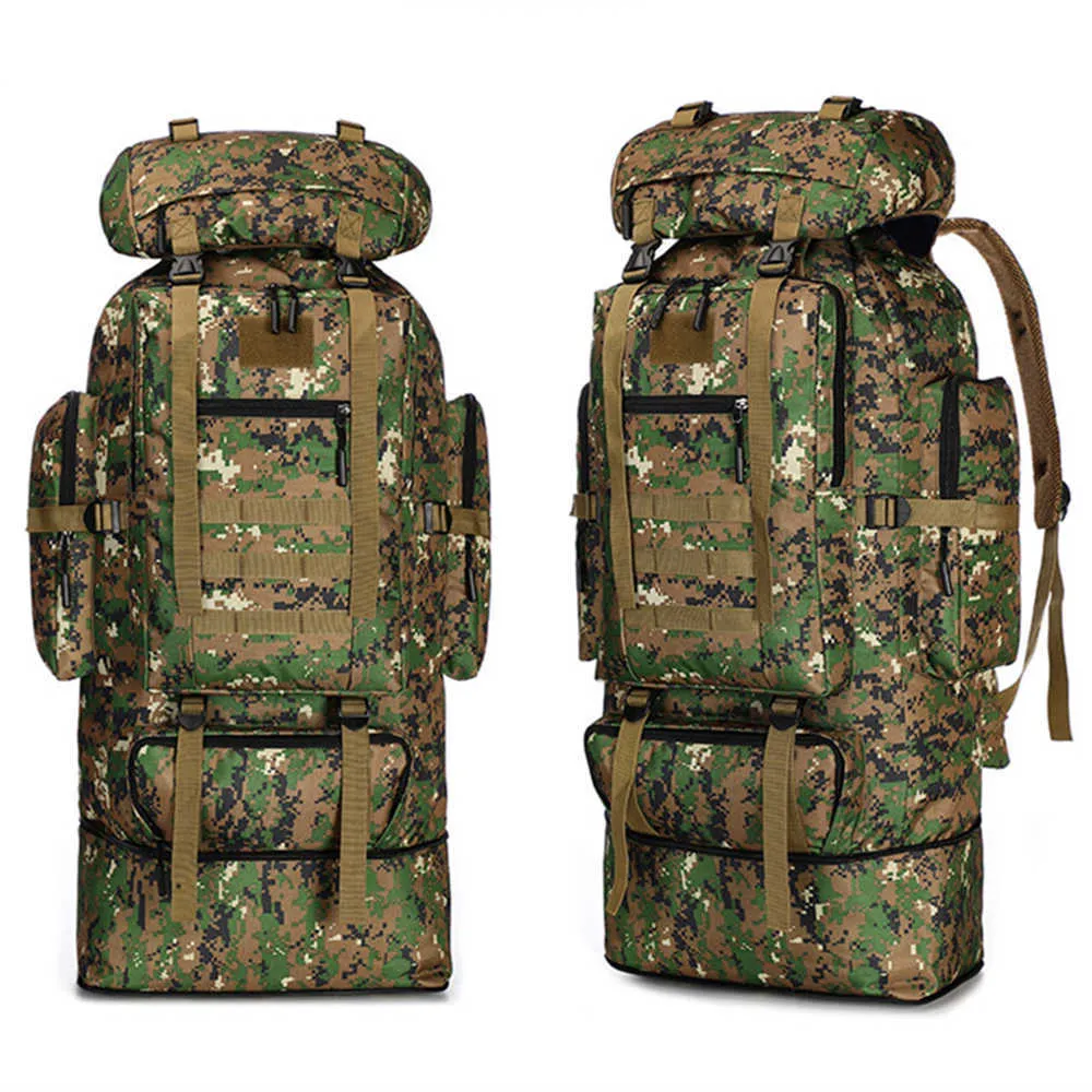 Backpacking Packs 100l zaino tattico militare borsa militare uomo escursionismo all'aperto campeggio arrampicata trekking sport bagaglio spalla borsa da viaggio grande P230510