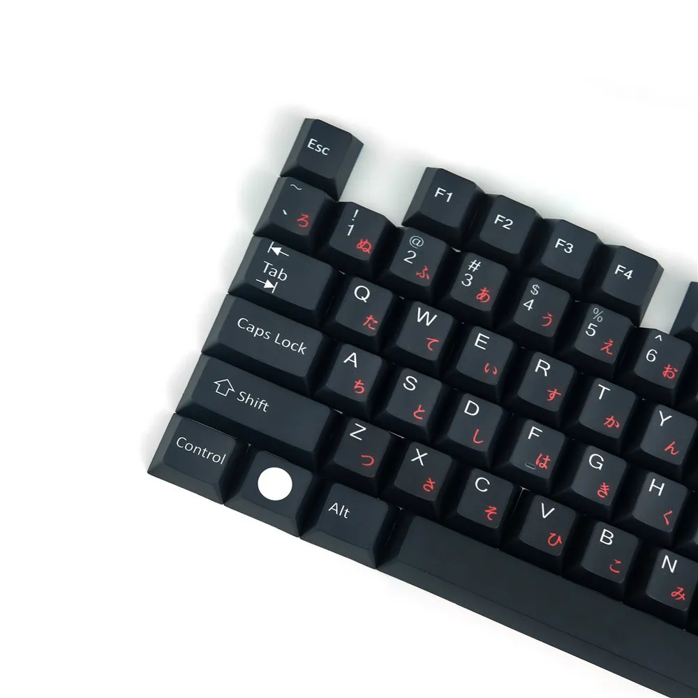 Black Warrior Keycaps Profilfärgen Sub PBT KeyCap 2U 2.25U SHIFT 6.25 Mekanisk tangentbord Körsbär MX Gateron