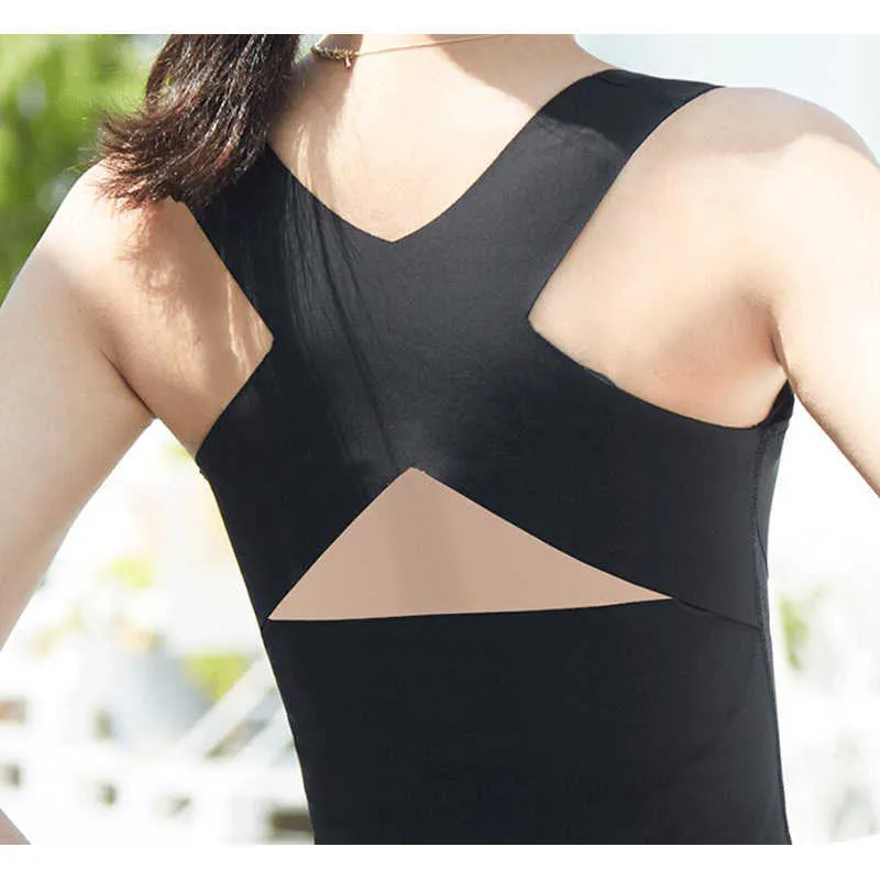 المرأة ارتداءها أكمام ش شكل سليم الجسم صائغي قمم المدرب الخصر cincher bodyshaper