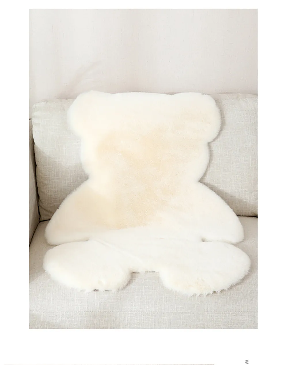 Tapis d'ours en peluche doux pour salon chambre de bébé tapis anti-dérapant chambre à coucher tapis d'absorption d'eau tapis shaggy maison tapis de sol 210301