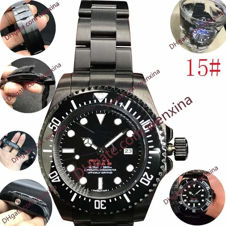 Quality Men watch Ceramic Bezel 44mm Stanless Steel Automatic High Quality Business Casual Mens Watch Waterproof Wr9844234