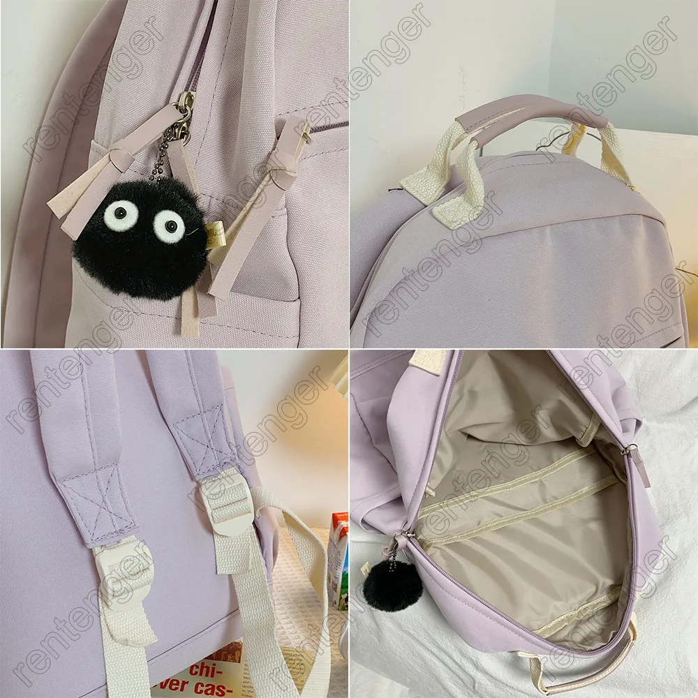 Mochila moda fêmea kawaii livro menina roxo escola viajar senhoras bonito rosa faculdade estudante mulheres saco na moda