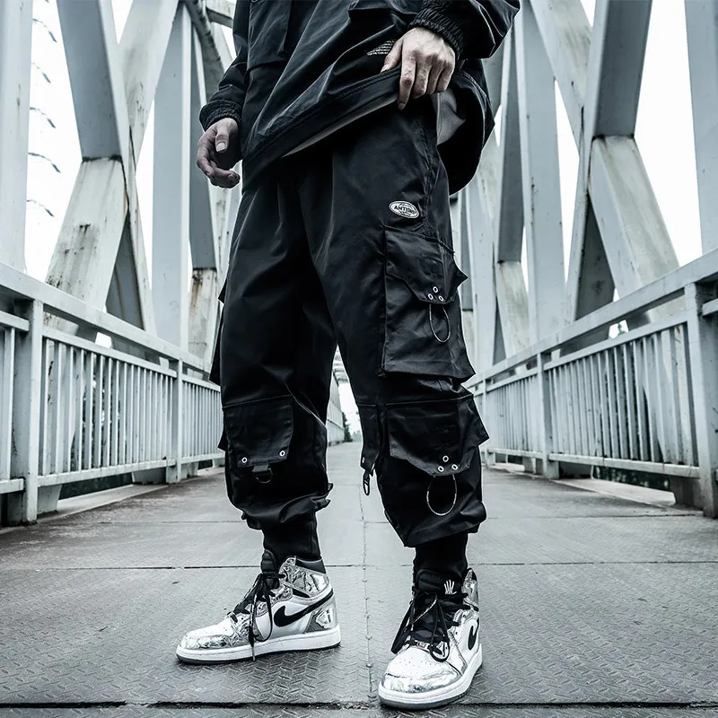 National Tide Functional Wind Patrooper Pants Men039S Spring and Autumn Loose Tide Brand Hiphop Tiepants Spring and Summer 5351048