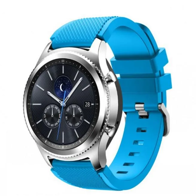 ウォッチバンド10色のトップブランド22mmスポーツシリコーンウォッチバンドGalaxy Gear S3 Classic Frontier R760 765 770 Smart Strap305B