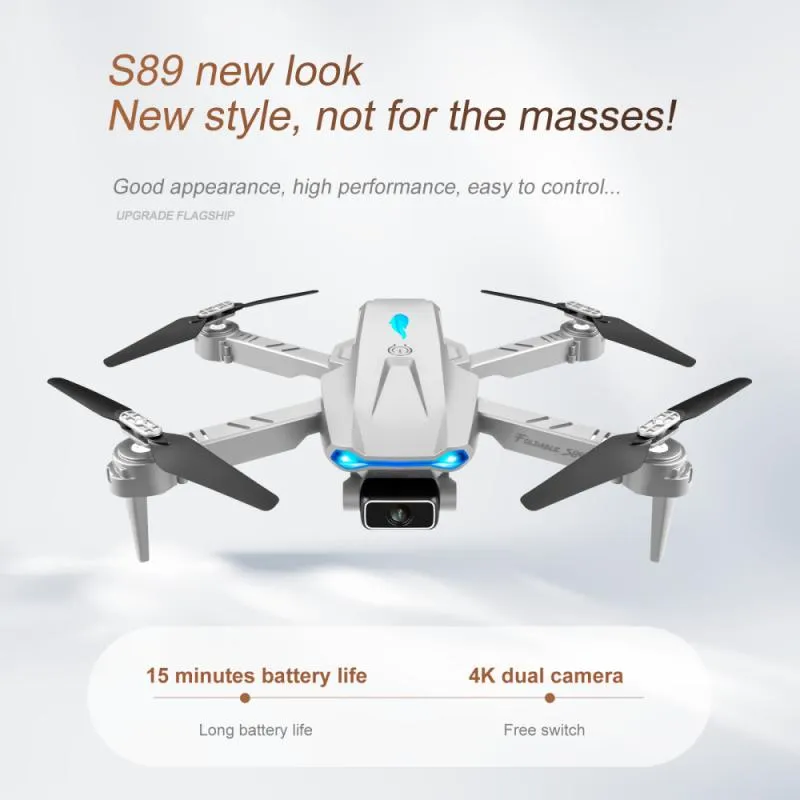 2021 NY S89 PRO 4K HD Dual Camera 1080p WiFi Drone Visual Positioning DRON HEIGHT PRESERVATION RC QUADCOPTER DRONE1905769
