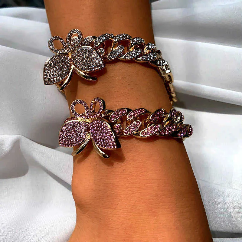AGUADEMAR-New-iced-out-Butterfly-Cuban-Bracelets-For-Women-12mm-Full-Rhinestone-Hand-Link-2020-Hip