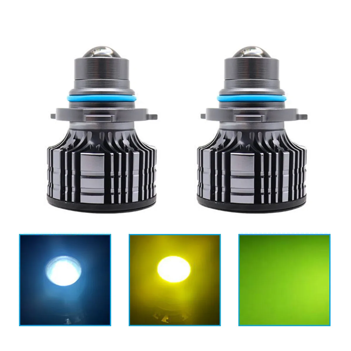 LED オートフォグライト研磨ヘッドライトレンズ LED ランプ超高輝度ヘッドライト電球レンズ H7 H11 アングルアイフォグ電球 6000 K