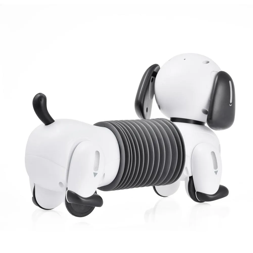 Giocattolo elettronico animali domestici, cane robot intelligente telecomandato bambini, giocattolo RC, programmabile, senza fili, intelligente, parlante, touch control