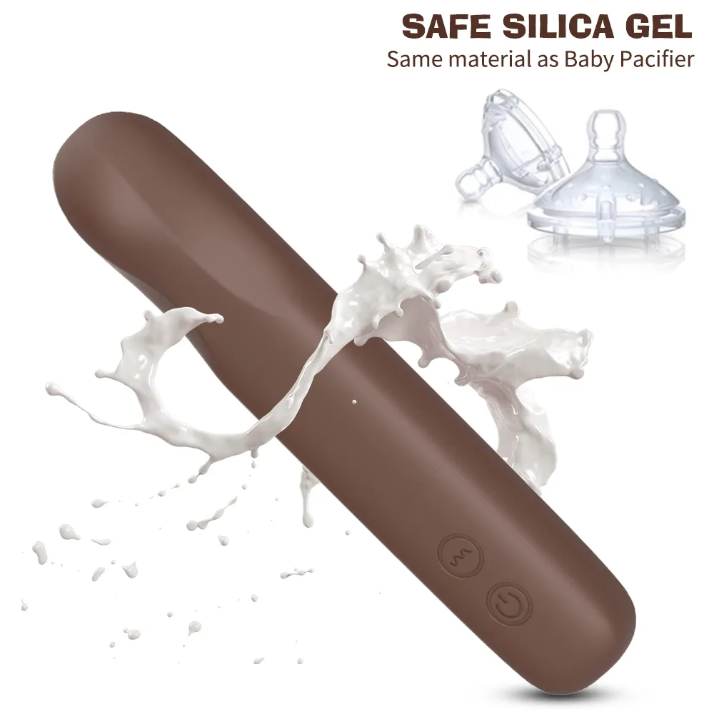 Massaggio Dildo a forma di cioccolato Vibratore Prodotti adulti Bacchetta magica Masturbatore femminile Stimolatore della vagina del punto G Figa Giocattoli del sesso coppia