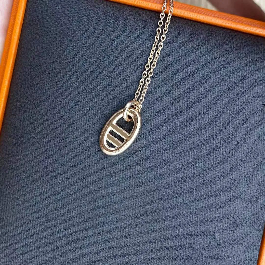 Collier de créateurs de mode bijoux pour femmes graphiques simples colliers pendentif bijoux polyvalents tempérament de célébrité pull284W