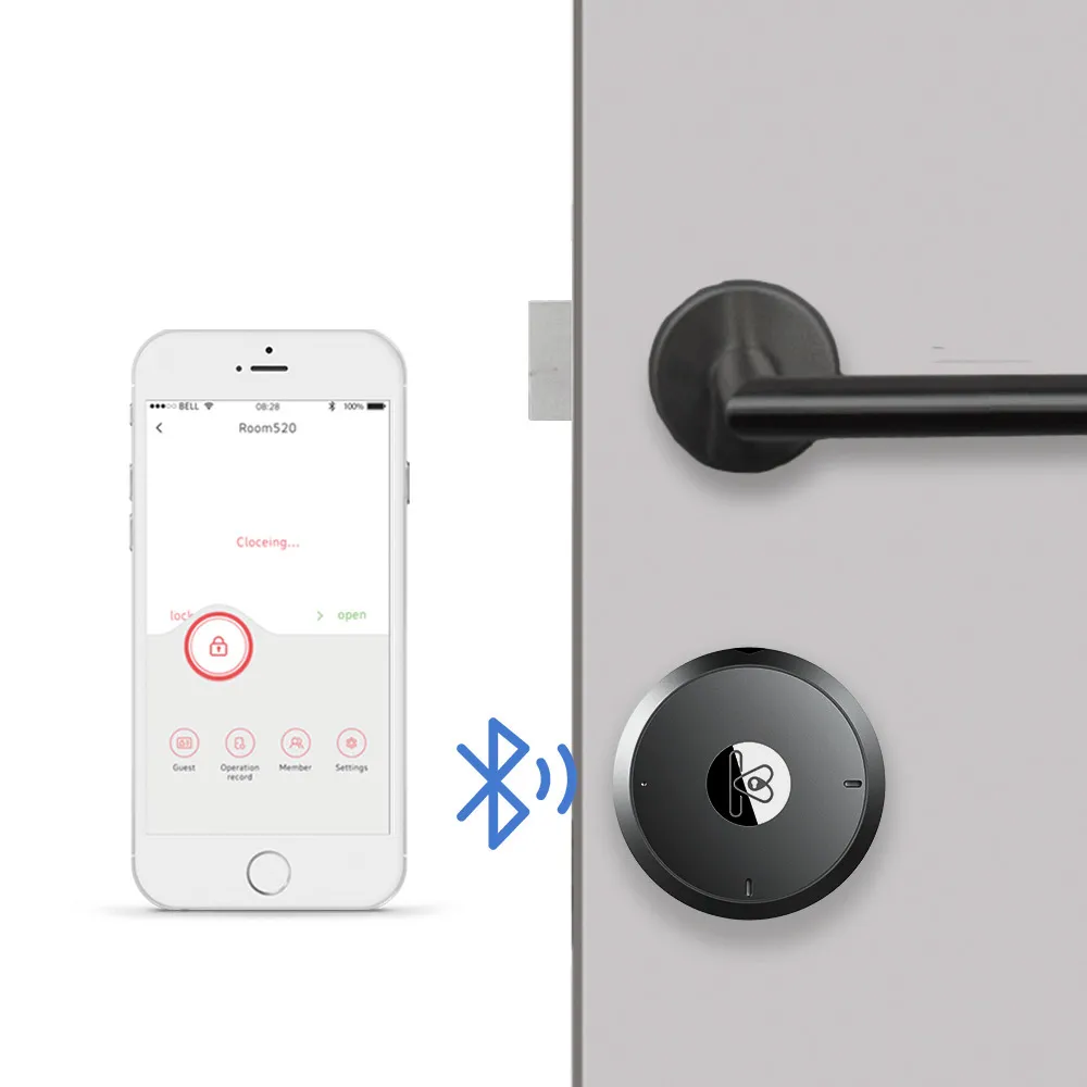 Tuya Smart Cilindro Impronta digitale Bluetooth Smart Lock Smartlife Zigbee Cilindro serratura senza fili il controllo della rete domestica intelligente 201013