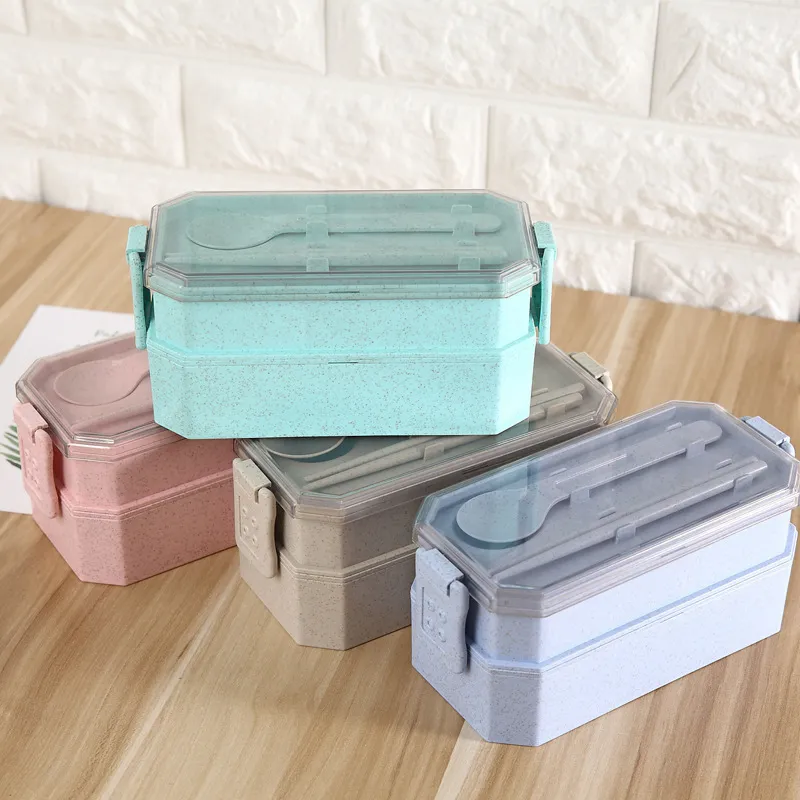 TUUTH Cute Lunch Box Japanese PP Material Thermal Microwave Heating Kids Portable Dinne Food Picnic School Container Box B4