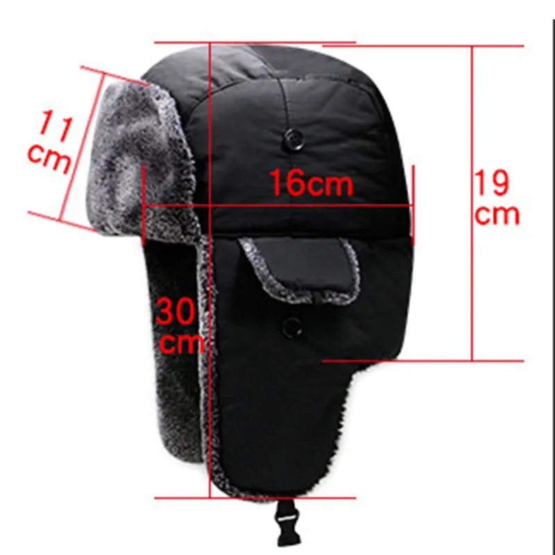 Chapéu de inverno trapper ushanka, quente, soldado russo, pele sintética, aba de orelha, chapéus de esqui, serve para homens, mulheres, 318y