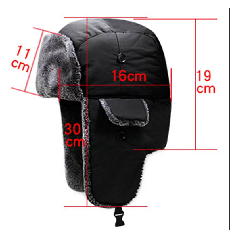 Winter Trapper Ushanka Hat Warm Russian Trooper Faux Fur Ear flap Skiing Hats Cap Fits Men Women257O