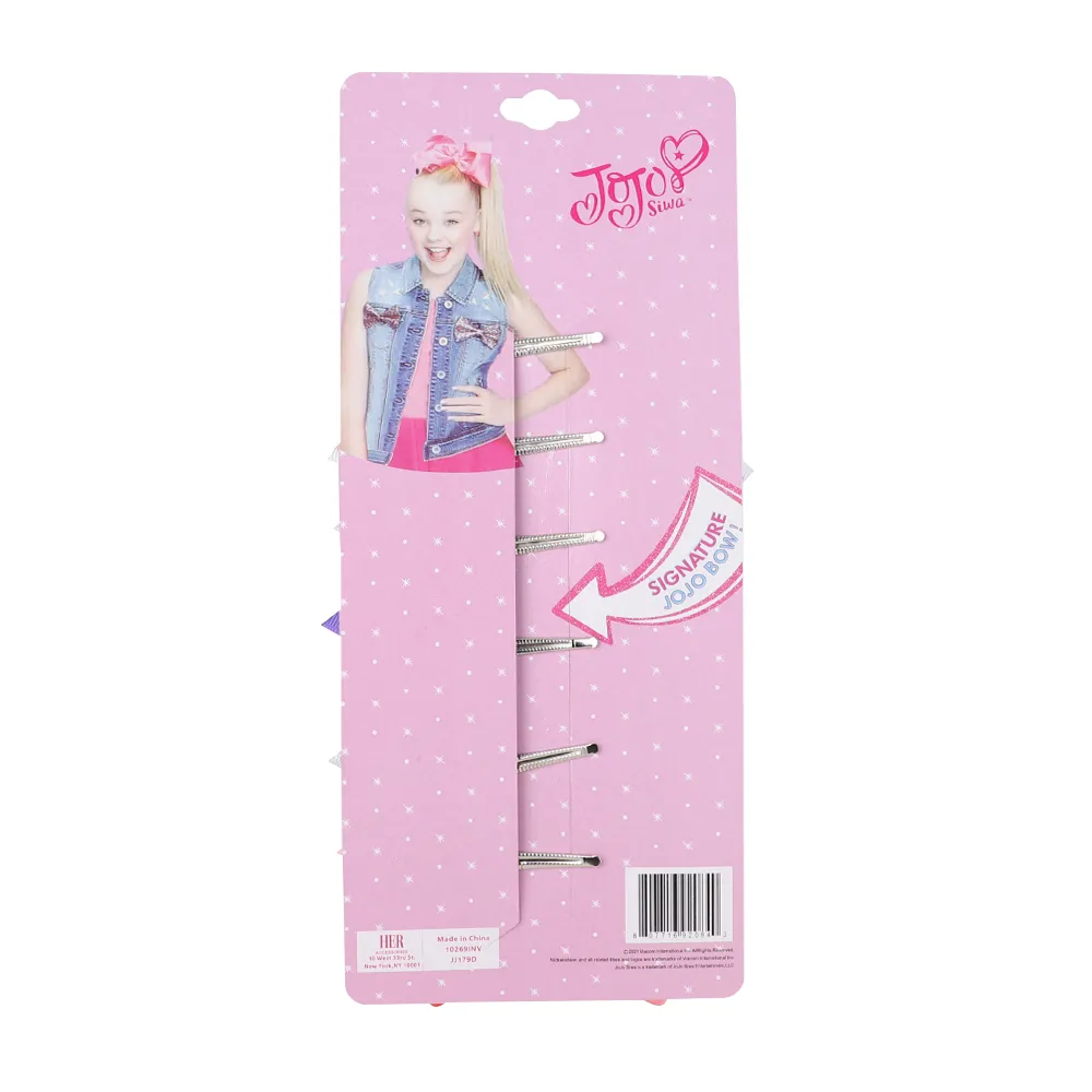 JoJo Bows Jojo Siwa Rainbow Printed Ribbon Bows For Girls Hair Clips Handmade Hairpins Barrettes Kids Hair Accessories
