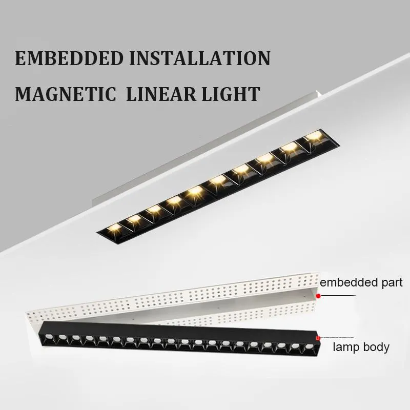 LED LED LIMLEST LINER GRILLE SPOTIGHT NO MANING LIGHTING DEGINGE MODERT 5W 10W 20W MAGNECT MAGNETER LAMPERATION LAMP