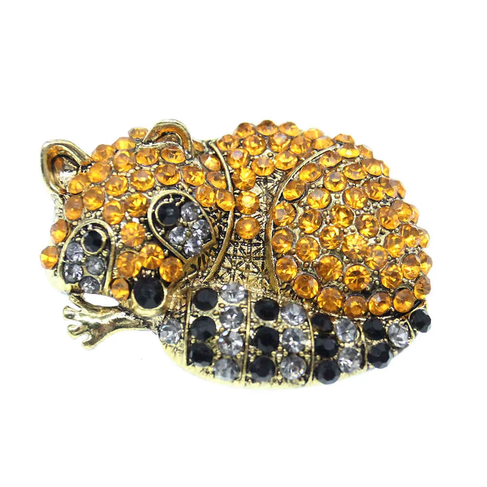 100st / Golden Raccoon Animal Pin Brosch Mode Kvinnor / Män Smycken