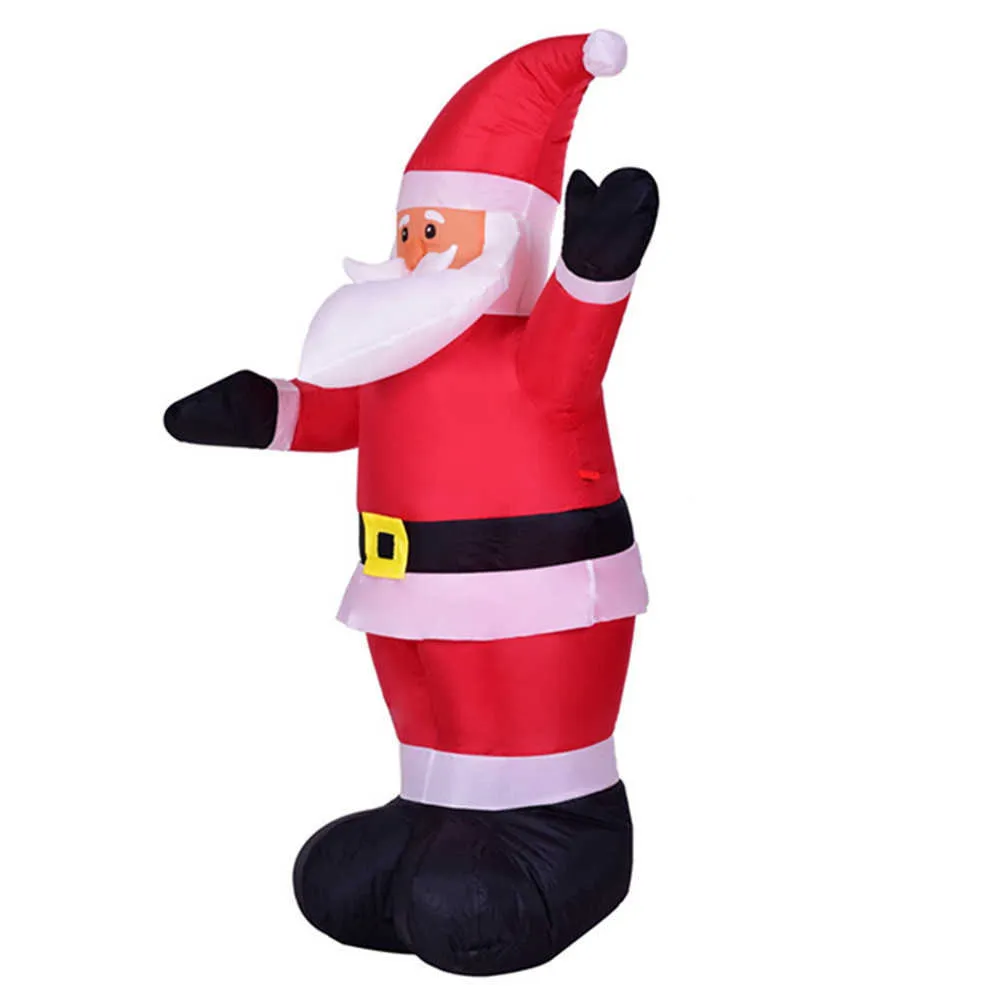 Grandi decorazioni esterni natalizi di Babbo Natale gonfiabile regali allegri da casa giocattoli da giardino decorazioni feste 2110252055011