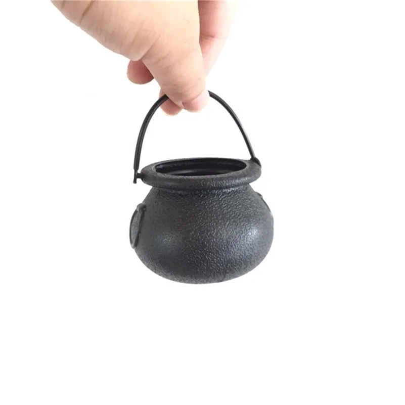 Witch Cauldron Bodet Holder Couny Container Halloween Props Party Decor Y201006300S