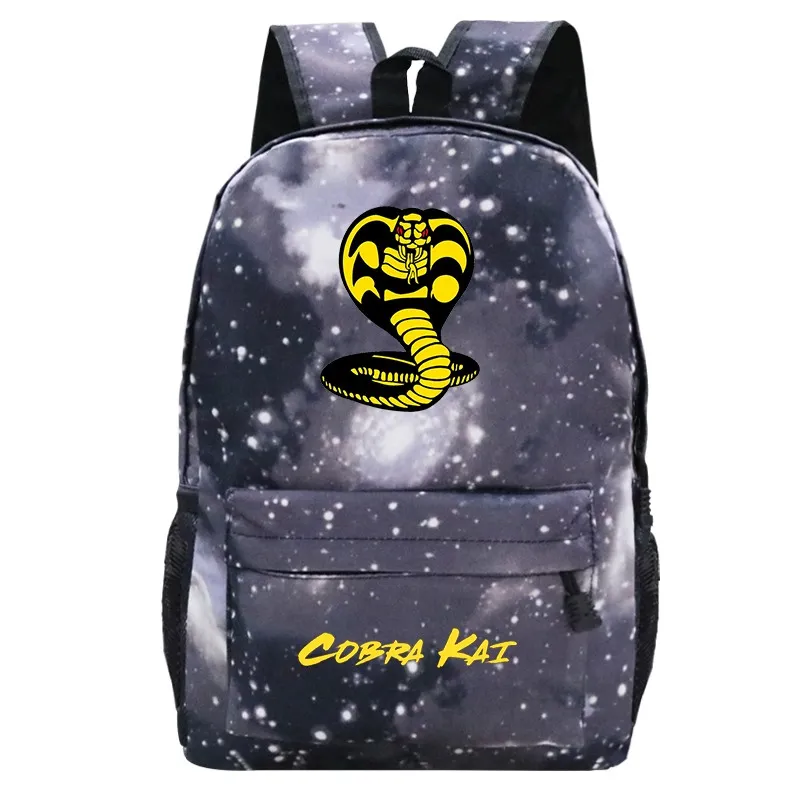 Students Back To School Backpack Bag for Boys Girls School Bags Cobra Kai Print Bookbag Travel Backpack Cobra Kai Teen SchoolBag1936152