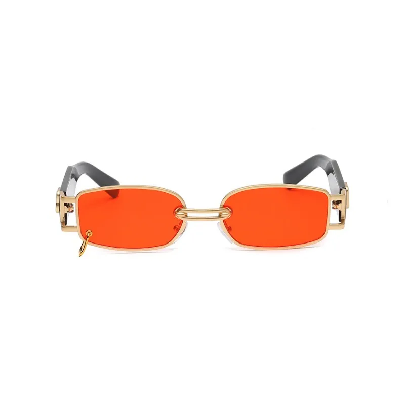 Nyaste hiphopdesigner solglasögon för män och kvinnor rap mode fyrkantig guldmetall ram lyx kvinna hiphop glas225t