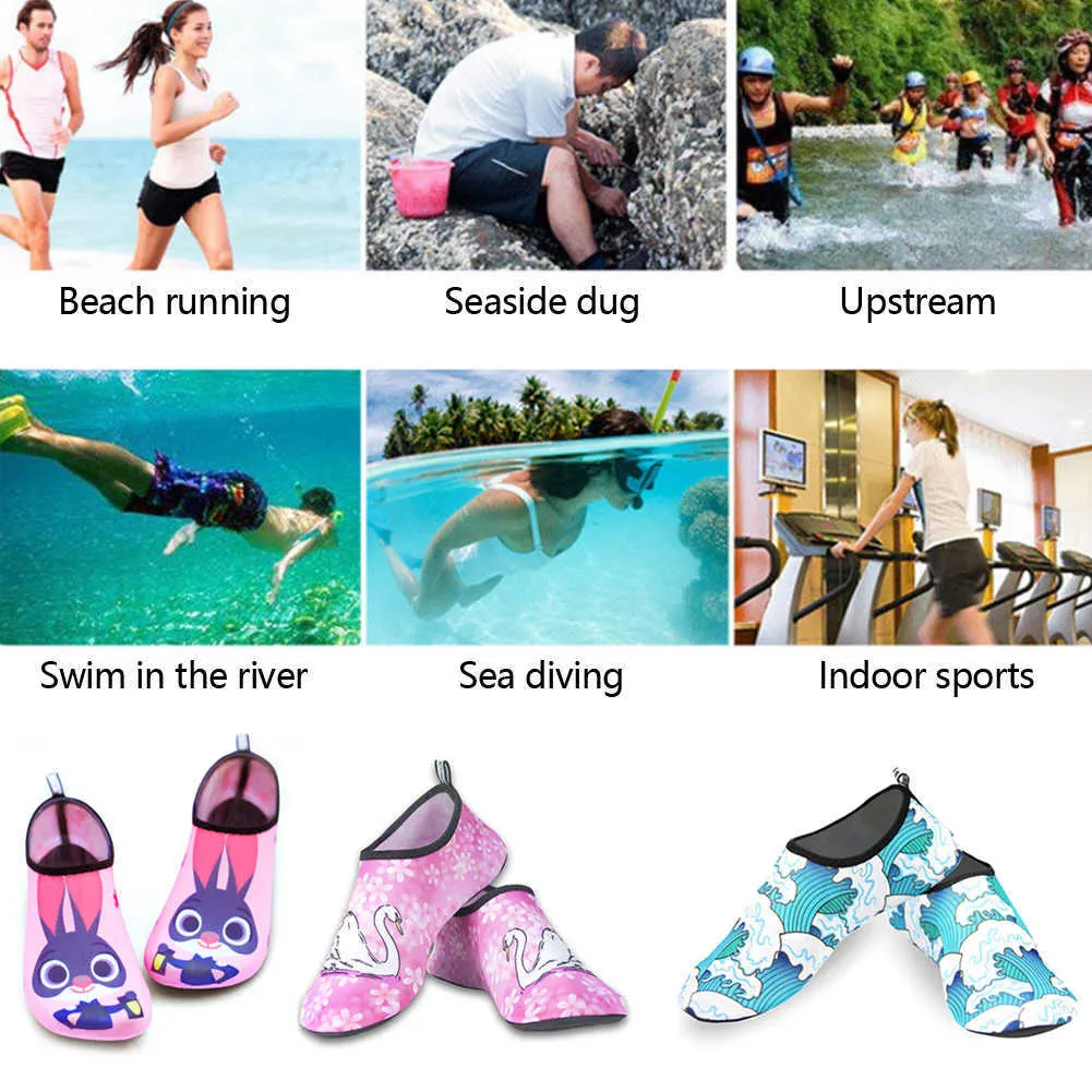 Scarpe da ginnastica unisex Scarpe da acqua estive Sandali da spiaggia da uomo Scarpe da acqua a monte Pantofole da mare ad asciugatura rapida Calzini da nuoto immersione