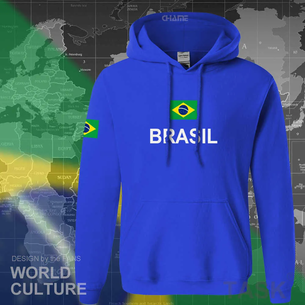 Brazil hoodie men sweatshirt sweat new streetwear tops jerseys clothing tracksuit nation Brazilian flag Brasil fleece BR X06014109039
